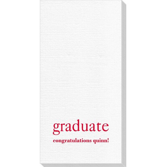 Big Word Graduate Deville Guest Towels